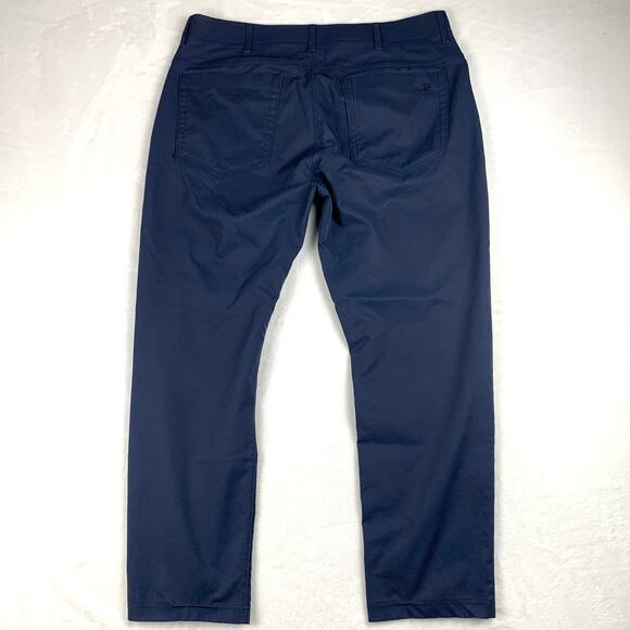Public Rec Dealmaker 5 Pocket Pants Men 33x28 Navy Blue Stretch Work Golf Office - Picture 2 of 14